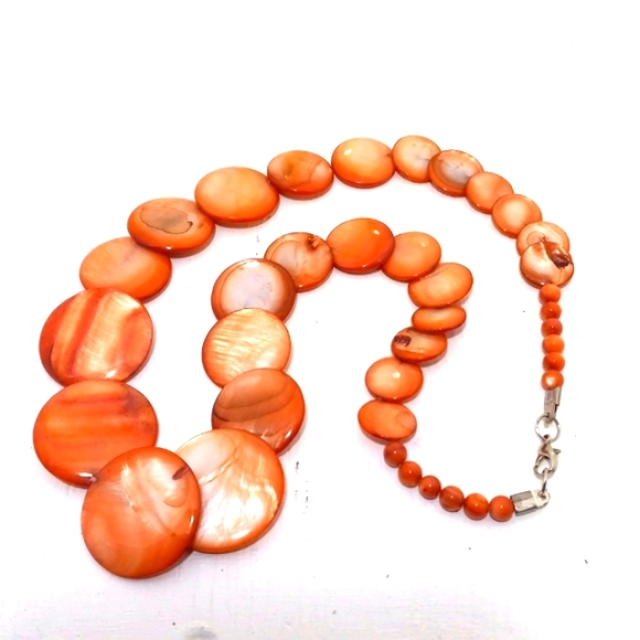 G-23 VINTAGE COSTUME ORANGE TONED JEWELRY LOT - Picture 7 of 10